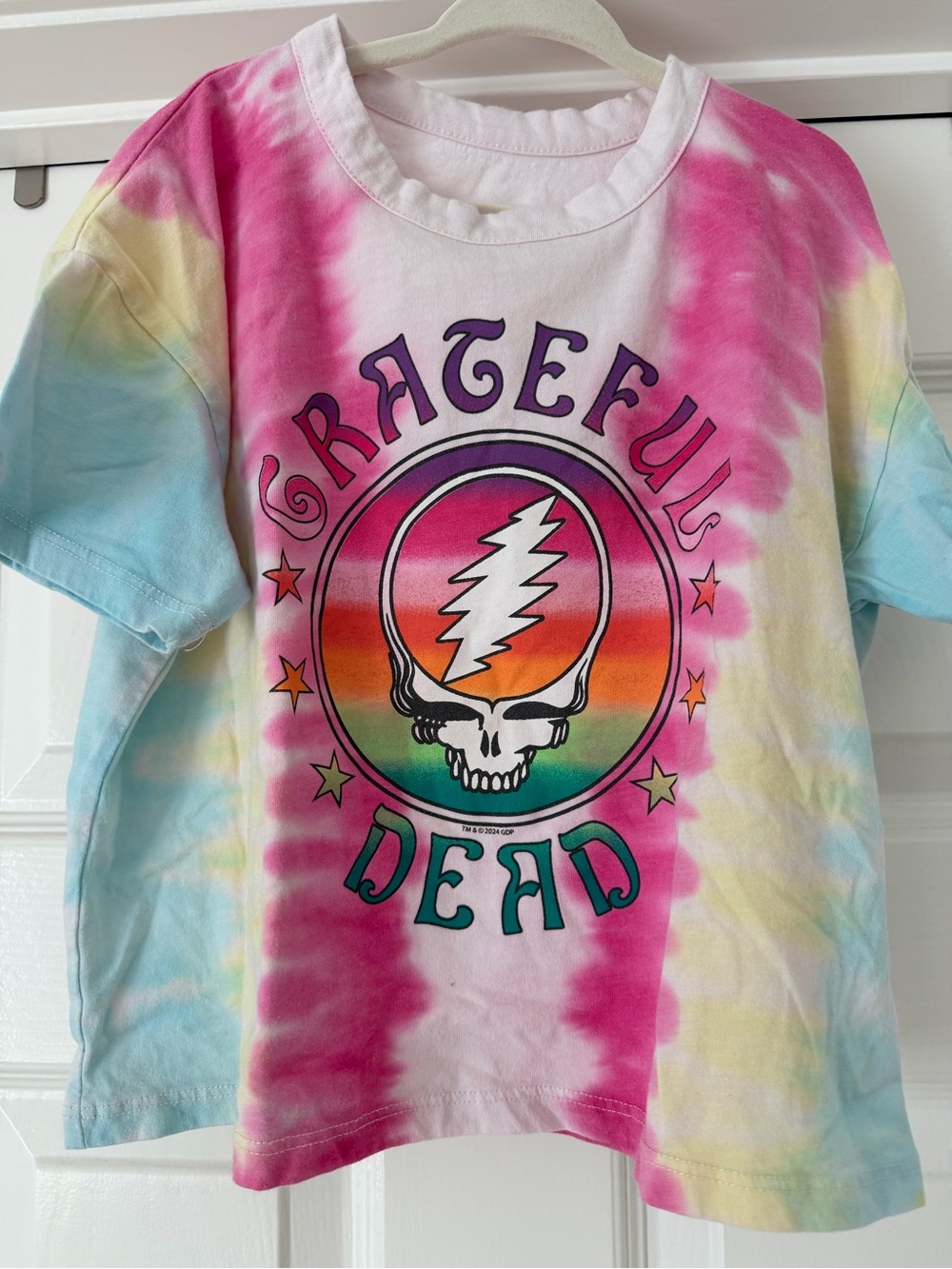 Chaser Kids Tie-Dye Grateful Dead Tee - Pink Multi